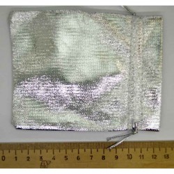 Мешок подарочный серебристый (5 шт) 11х9см М1