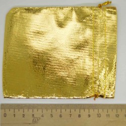 Мешок подарочный золотистый 11х9см М2