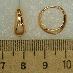 Серьги кольцо каплей 6шт М390