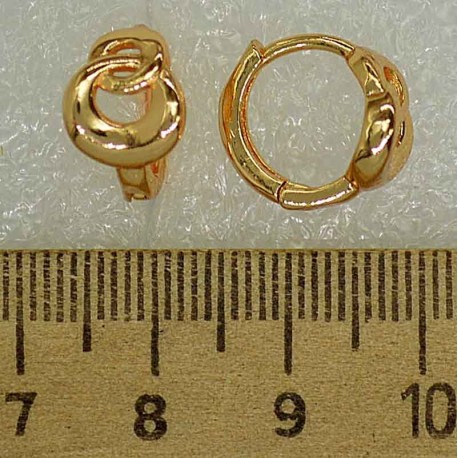 Серьги кольцо восьмерка М418