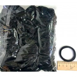 Резинка для волос черная D 4см (1 уп) М150